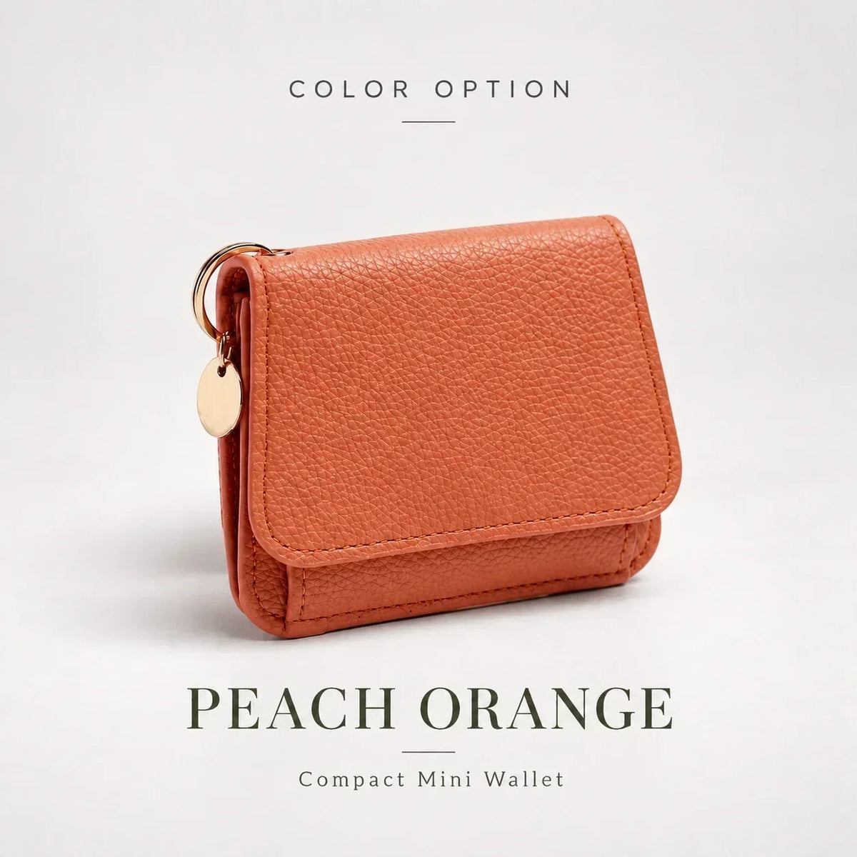 ✨Compact PU Leather Card Wallet with ID Window & Coin Pocket - image 8