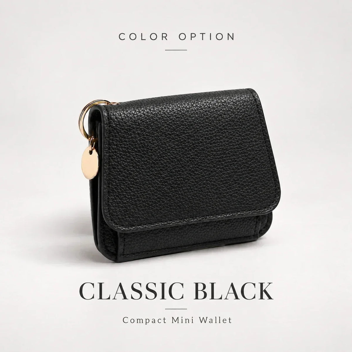✨Compact PU Leather Card Wallet with ID Window & Coin Pocket - image 11