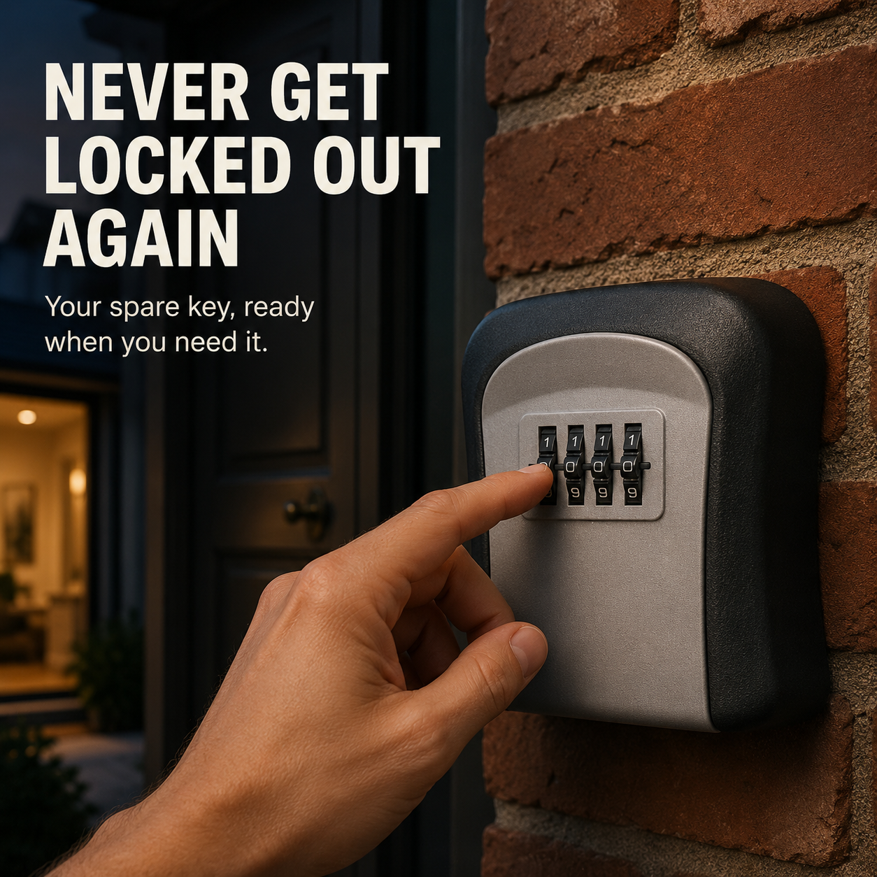 🔐🏠 Never Get Locked Out Again! 🔑 | 4-Digit Wall-Mounted Key Lock Box 🛡️✨ - image 3