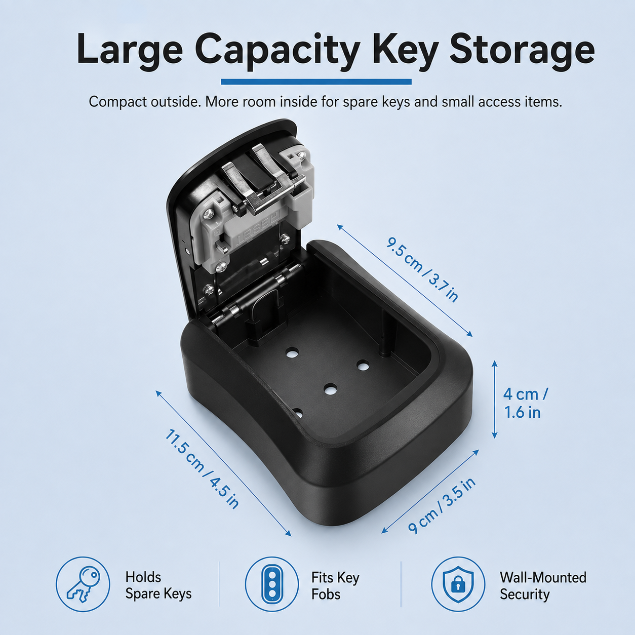 🔐🏠 Never Get Locked Out Again! 🔑 | 4-Digit Wall-Mounted Key Lock Box 🛡️✨ - image 8