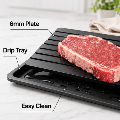 🥩 Rapid Defrosting Tray for Frozen Meat, Quick Thawing Board for Steaks and Fish - image 3