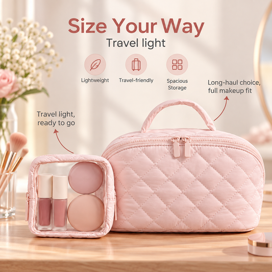 49% OFF This Week Promotions🎉🎉Travel Makeup Bag for Woman-Large Size - image 1