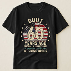 Custom Birthday Year - Vintage USA Shirt For Him, Grandpa, Dad, Husband - Personalized Shirt