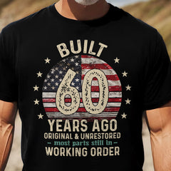 Custom Birthday Year - Vintage USA Shirt For Him, Grandpa, Dad, Husband - Personalized Shirt