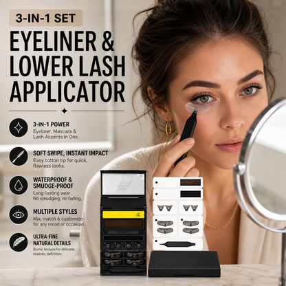 🥳2026 HOT SALE🥳💋50K+ SOLD!🔥 50% OFF!3-in-1 Kit: Eyeliner and Lower Lash Stamp - image 4