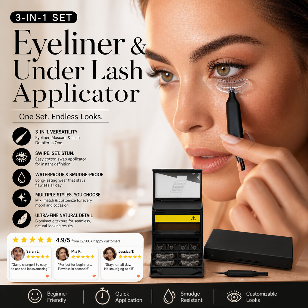 🥳2026 HOT SALE🥳💋50K+ SOLD!🔥 50% OFF!3-in-1 Kit: Eyeliner and Lower Lash Stamp - image 5
