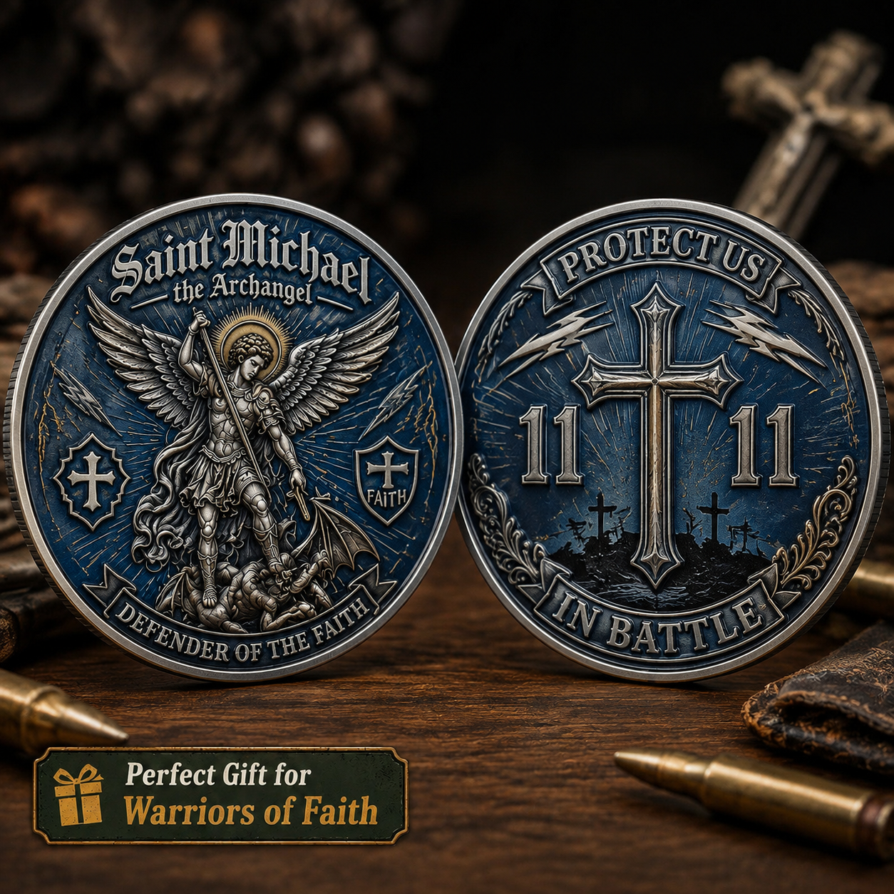 🔥Last 100pcs🔥Saint Michael Archangel Challenge Coin