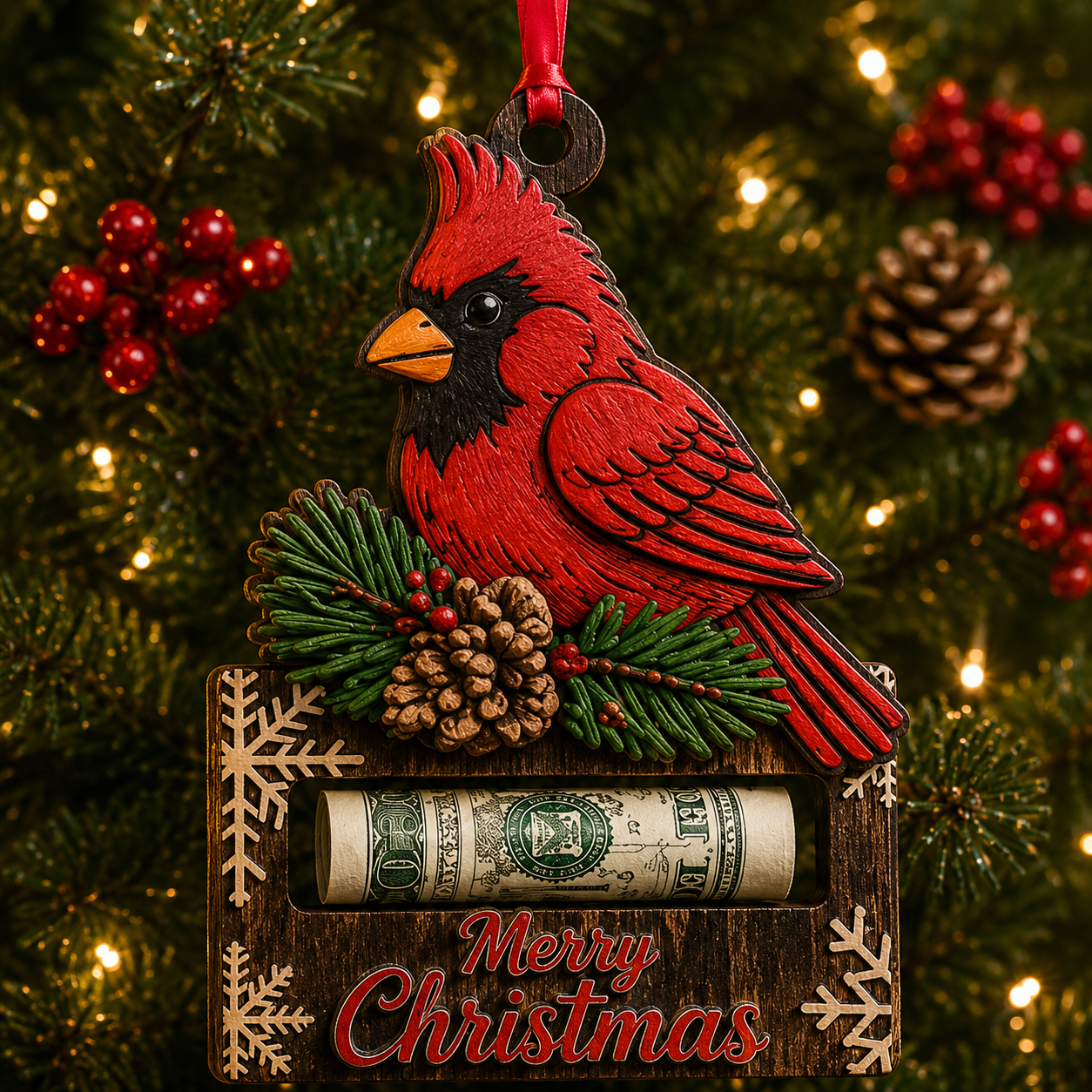 🔥Last 80 pcs✨⏰Last day 50% off🔥 Christmas Cash Gift Ornament