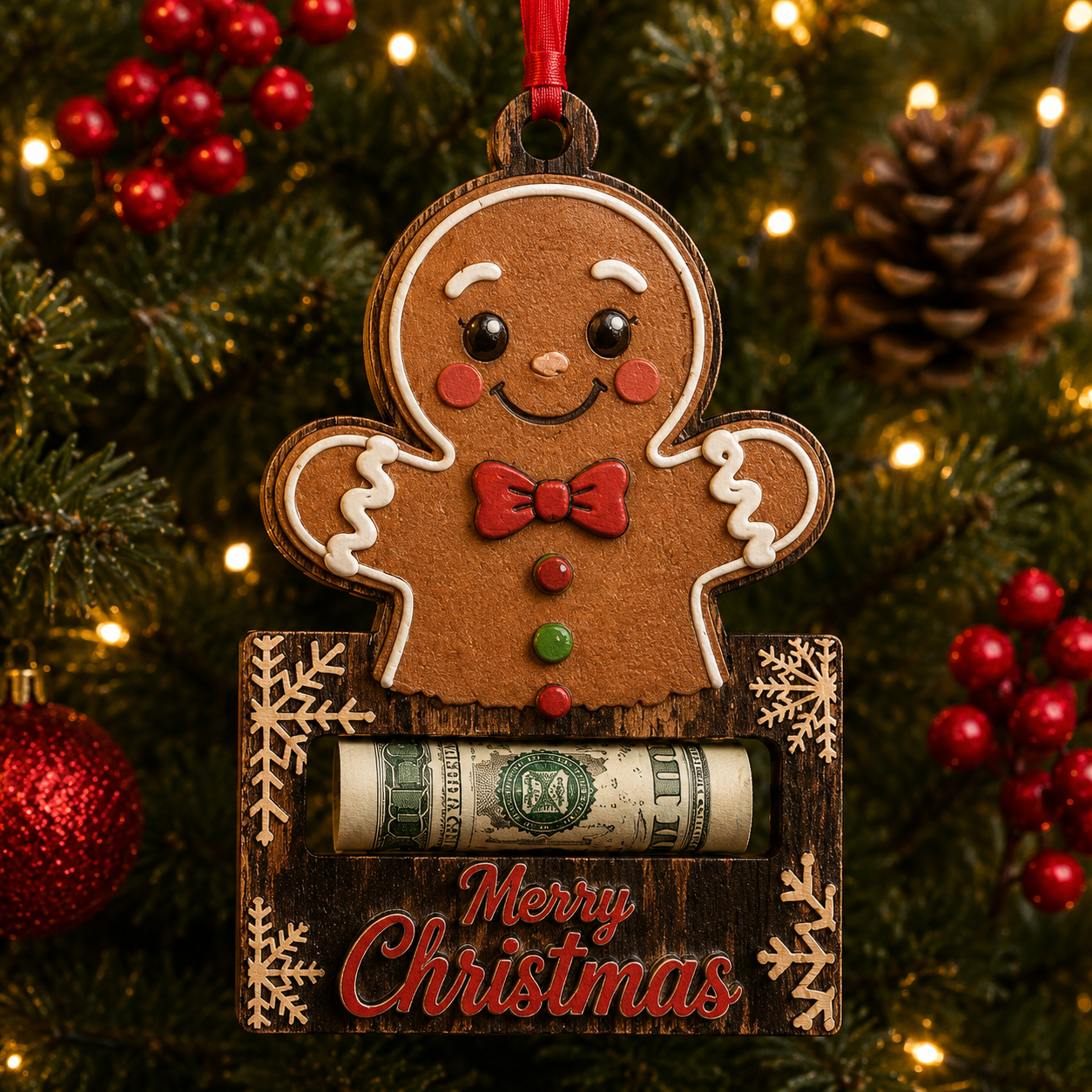 🔥Last 80 pcs✨⏰Last day 50% off🔥 Christmas Cash Gift Ornament