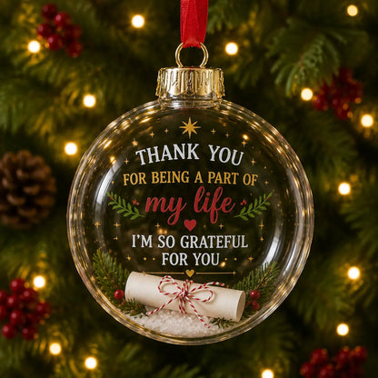 🔥Last 50 pcs✨Fillable Christmas Ornament Keepsake Gift