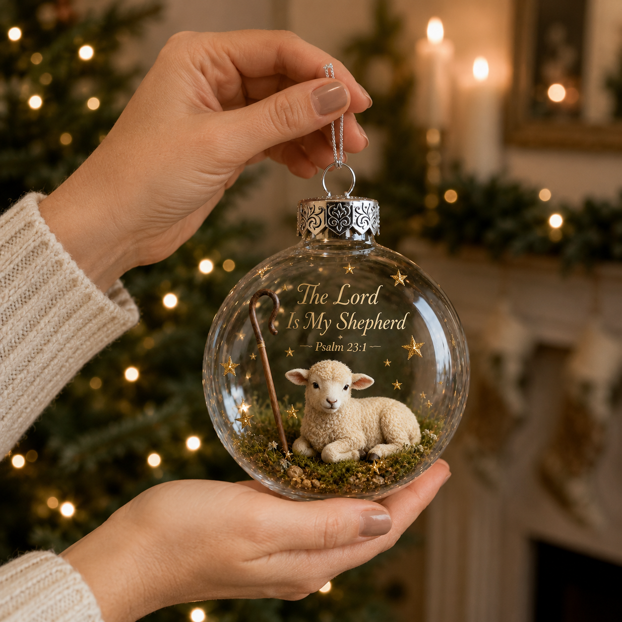 ✨ Psalms Scripture Christmas Ornament