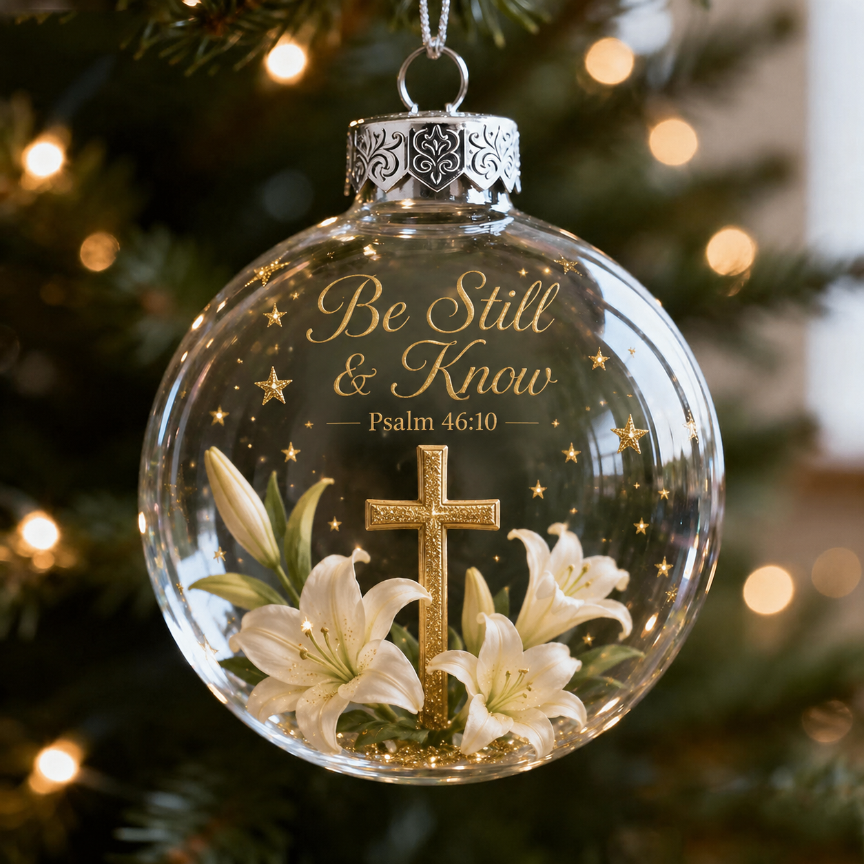 ✨ Psalms Scripture Christmas Ornament