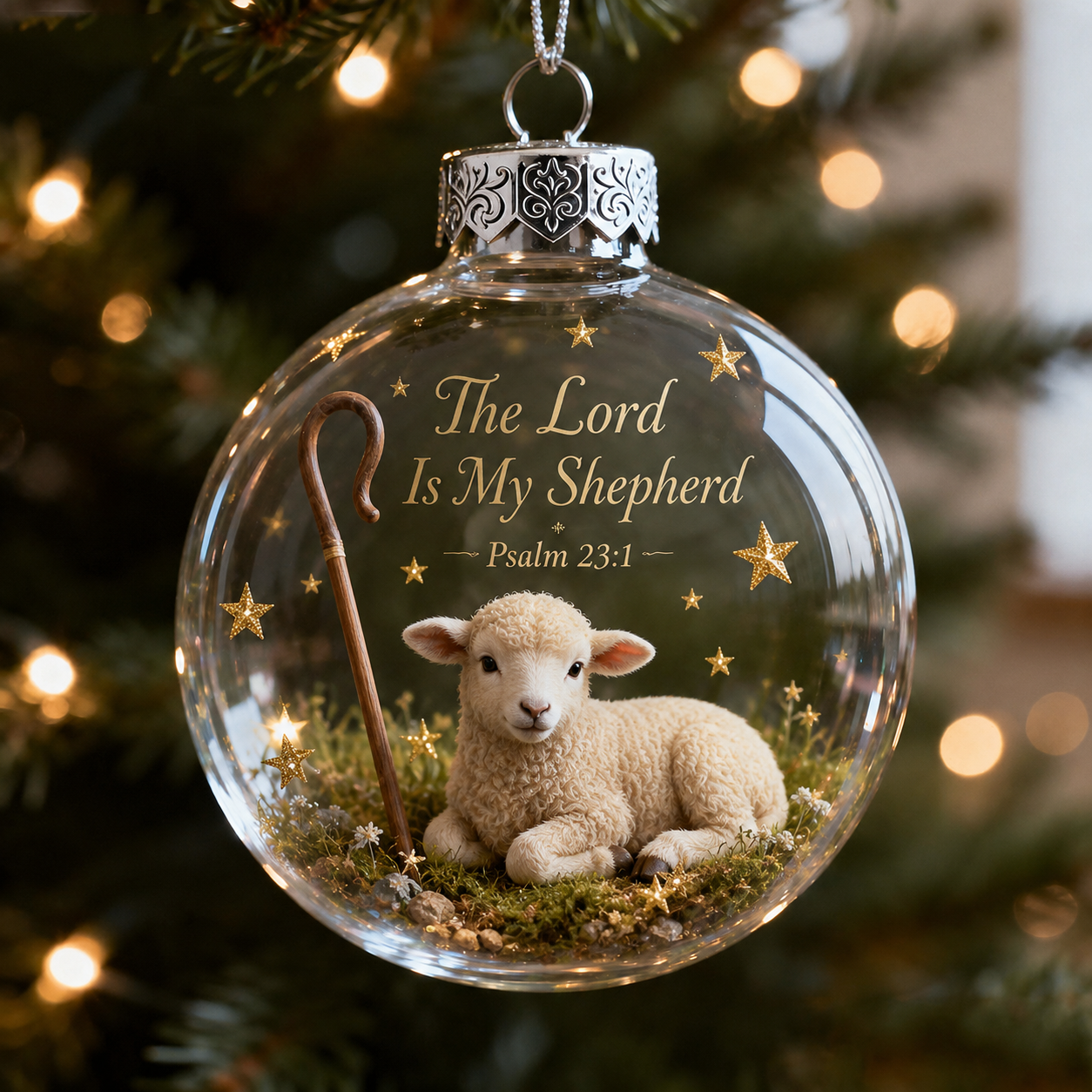 ✨ Psalms Scripture Christmas Ornament