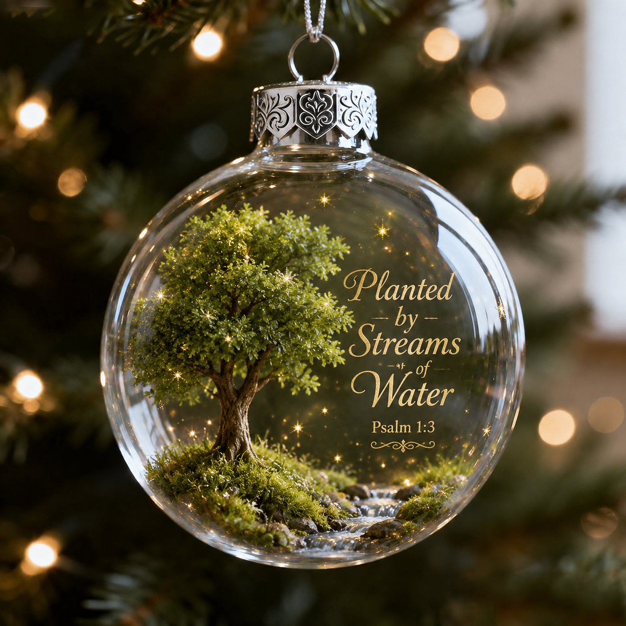 ✨ Psalms Scripture Christmas Ornament