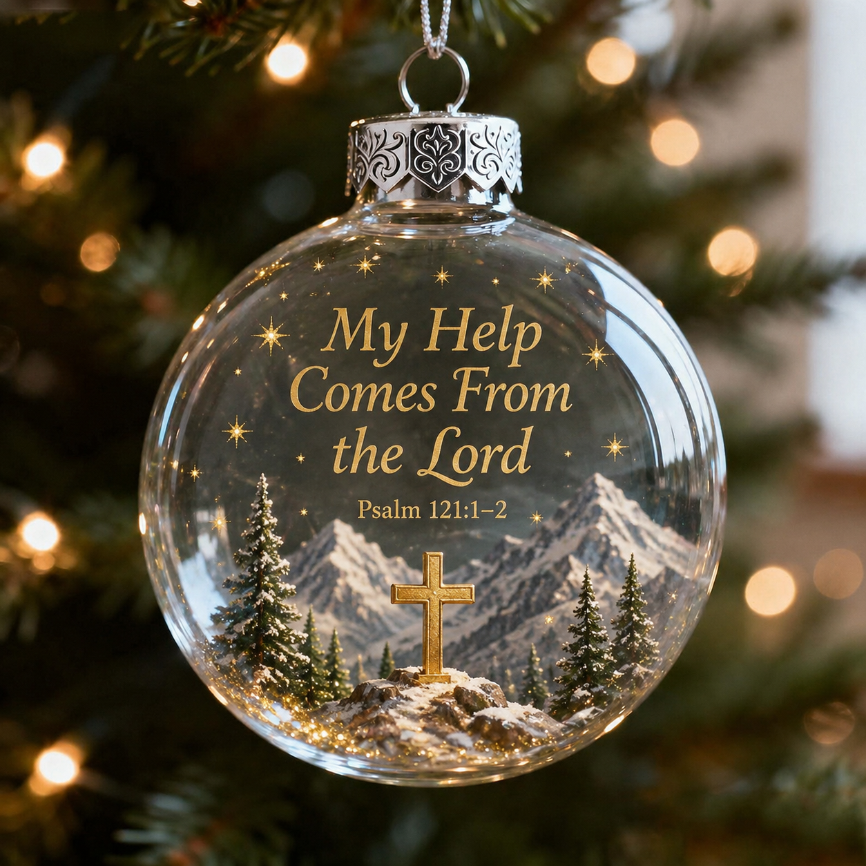 ✨ Psalms Scripture Christmas Ornament