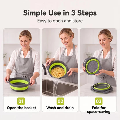 Colanders 3-Pack Sturdy Kitchen Strainer Set🥗 - image 7