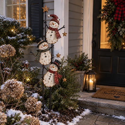 ⛄ Christmas Snowman Yard Stake – Whimsical Holiday Outdoor Decoration - image 5
