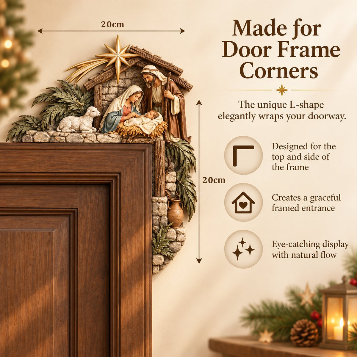 Christmas Nativity Door Frame Corner Decor - image 7