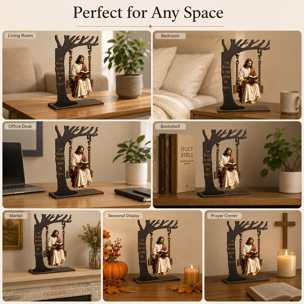 🔥✝️📚Christian Jesus Swing Ornament - image 3