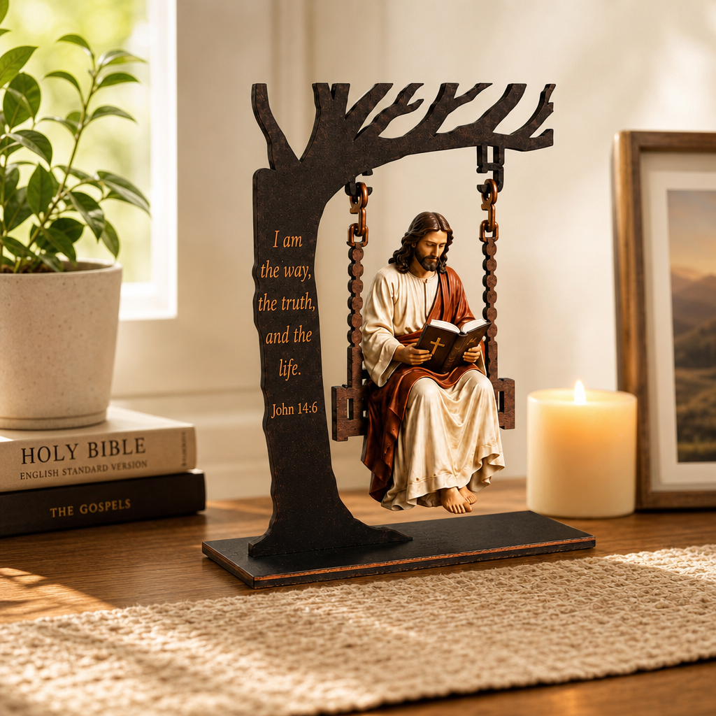 🔥✝️📚Christian Jesus Swing Ornament - image 5