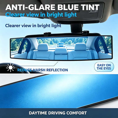 HD Convex Panoramic Rearview Mirror, Clip-On Car Interior Mirror ☀️