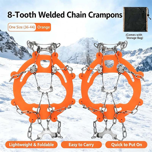 Ice Cleats for Shoes and Boots, Lightweight Crampons Anti-Slip Traction Snow Grips👢 - image 1