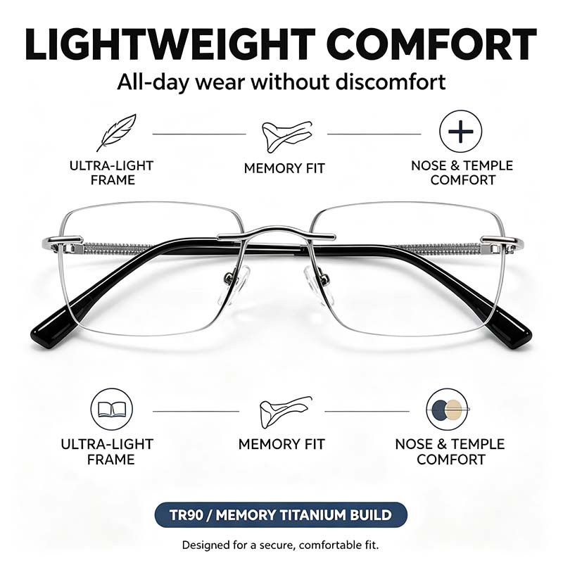 Unisex Progressive Multifocal Photochromic Reading Eyeglasses 👓