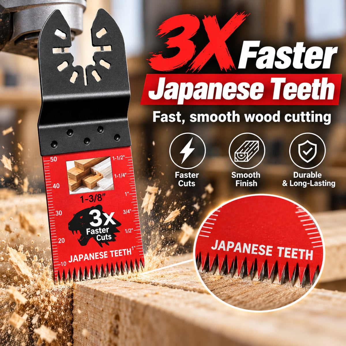 🔥 Cut Faster & Cleaner — Japanese-Tooth Oscillating Saw Blades | Universal Fit, 10–50 Pack 🪚 - image 5