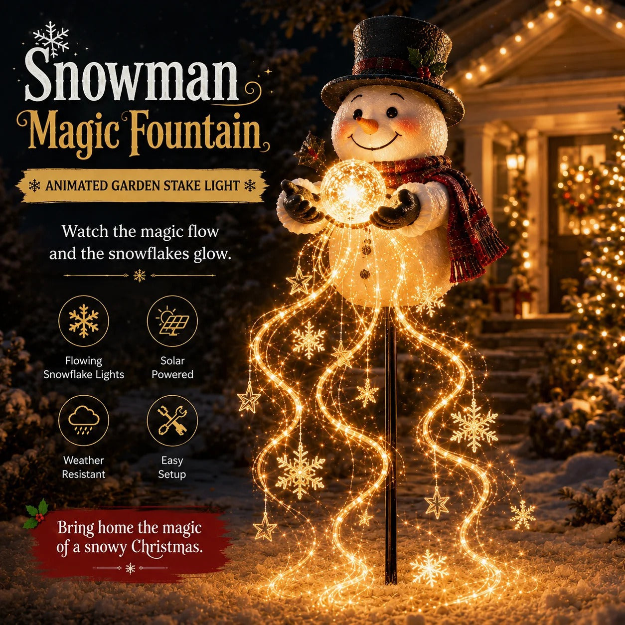 🎅 Santa’s Magic Pour – Flowing LED Christmas Garden Light 🎁 - image 4