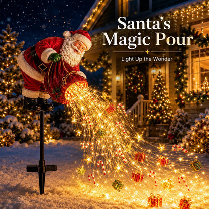 🎅 Santa’s Magic Pour – Flowing LED Christmas Garden Light 🎁 - image 1