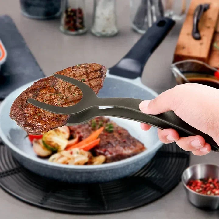 Grip & Flip Spatula Tongs - Sturdy, Durable Non-Stick Egg Flipper & Food Turner🥢 - image 6