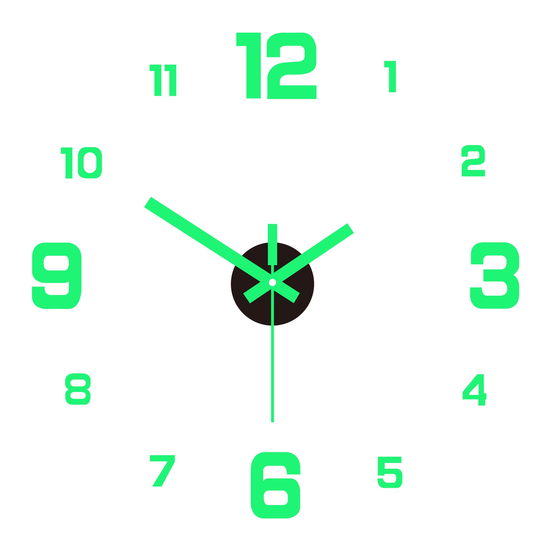 🥳2026 HOT SALE🥳⏰3D DIY Luminous Acrylic Wall Clock Set - image 20