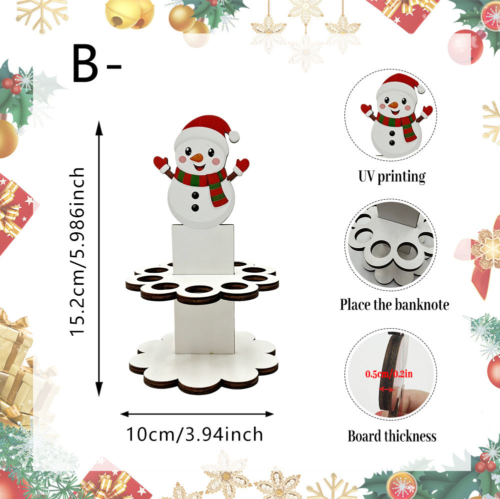 Christmas Tabletop Wooden Money Holder 🎁 - image 7