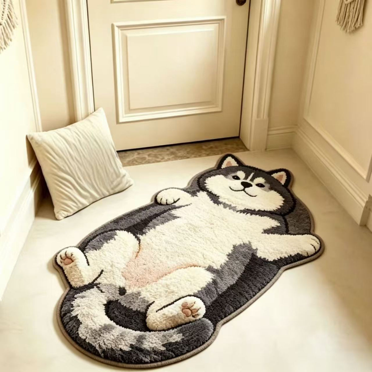 Chubby Tabby Cat Shaped Rug 🐱🤎