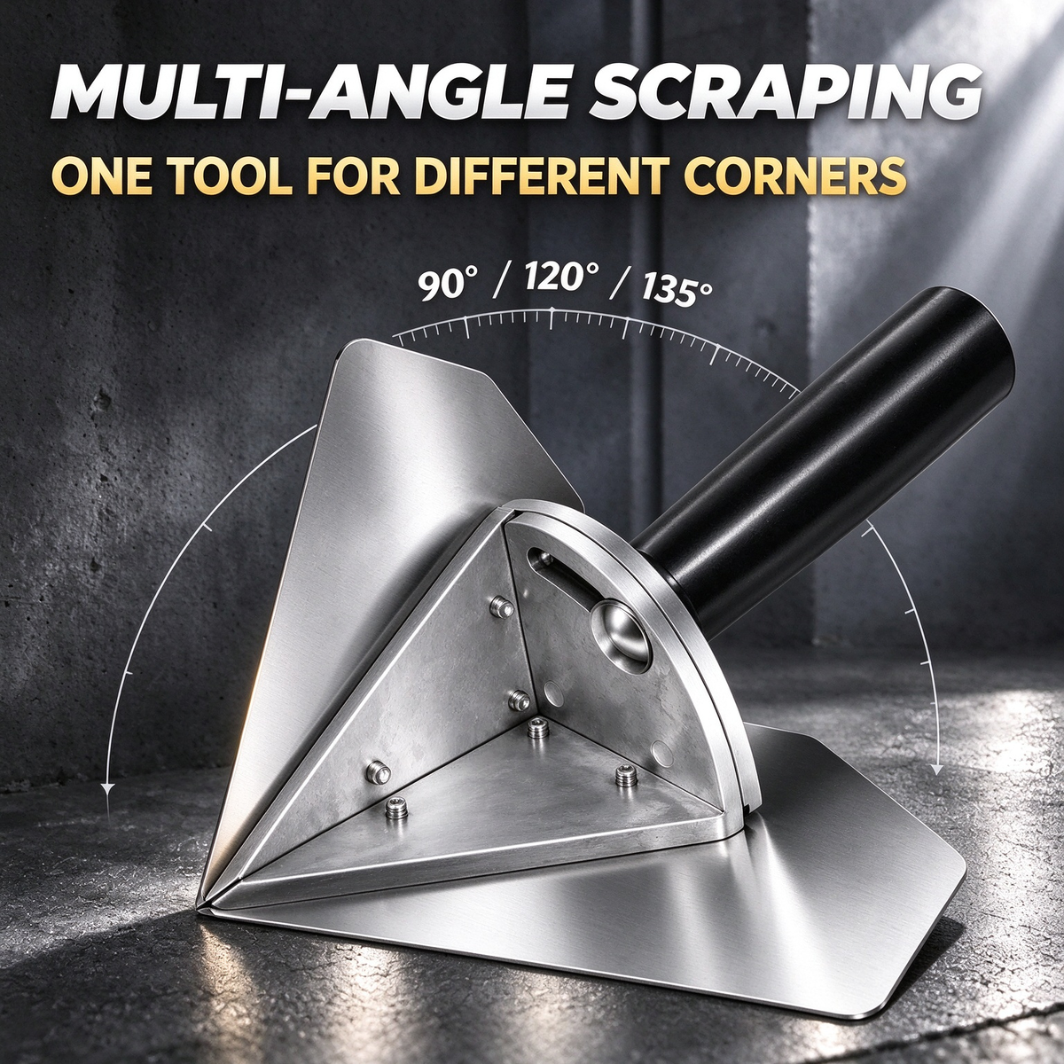 Stainless Interior Corner Finishing Trowel Stainless Steel, Silver Shaped Finishing Tool 🛠️