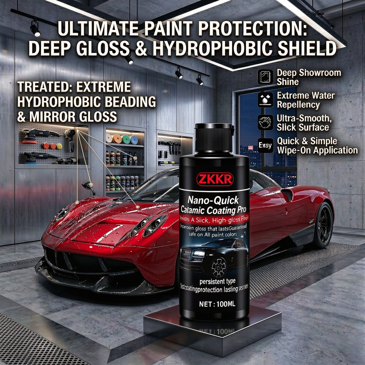 Nano-Quick Ceramic Coating Pro for Automobiles, Featuring Advanced Ceramic Technology ✨