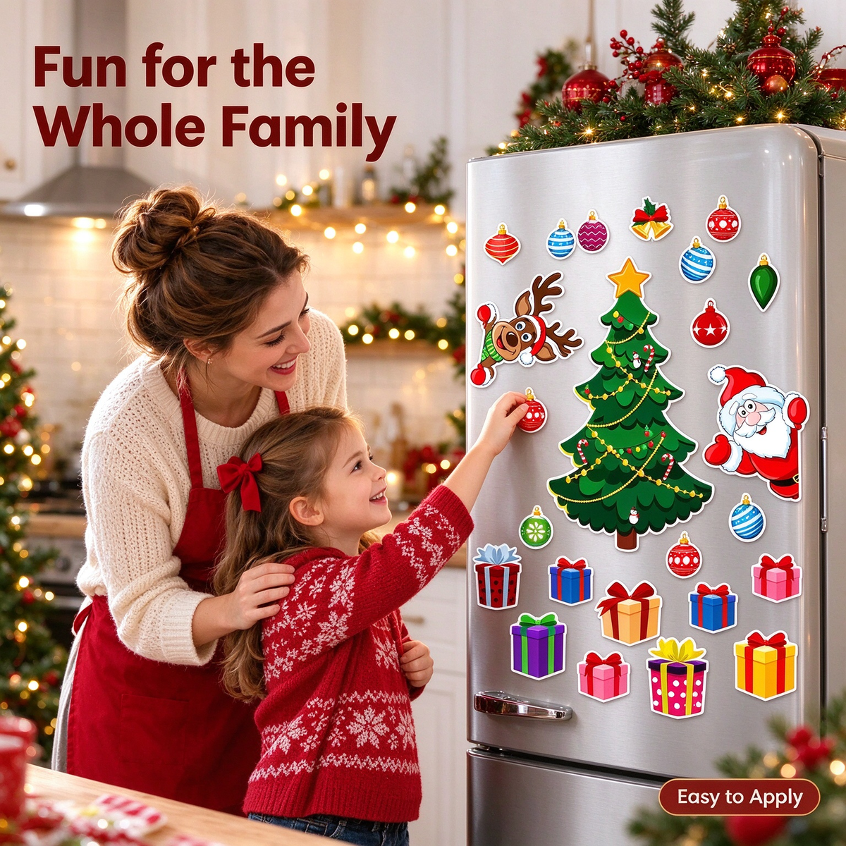 Christmas Refrigerator Magnets, Christmas Tree Magnets for Fridge Stickers Decoration 🎄