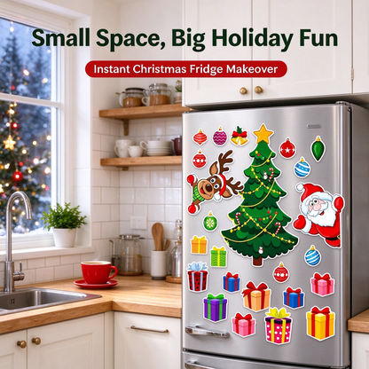 Christmas Refrigerator Magnets, Christmas Tree Magnets for Fridge Stickers Decoration 🎄