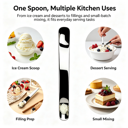 316L Stainless Steel Dessert Spade Spoon, Mirror Polished Thick Multi‑Purpose Spoon🥄 - image 8