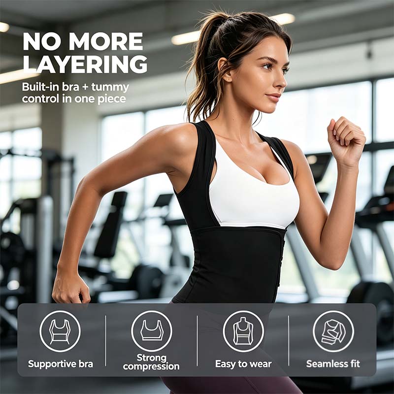 Women's Zip-Up Compression Shapewear Vest - Athletic Active Tops 🏋️‍♀️ - image 5