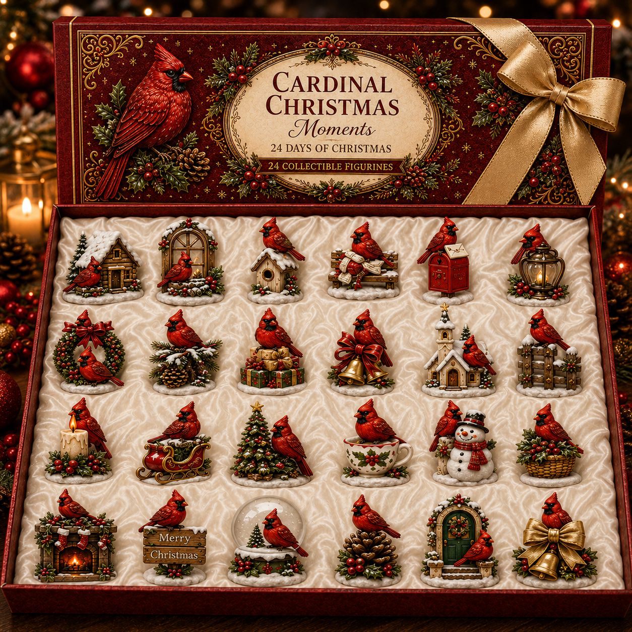 🔥Last 30 pcs✨⏰Last day 50% off🔥✨24-Day Advent Calendar - Cardinal