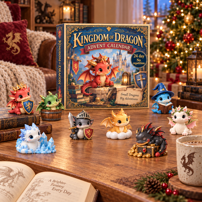 2026 Kingdom of Dragons Advent Calendar – 24 Unique Collectible Dragon Figurines for a Magical Christmas Countdown