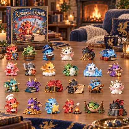 2026 Kingdom of Dragons Advent Calendar – 24 Unique Collectible Dragon Figurines for a Magical Christmas Countdown