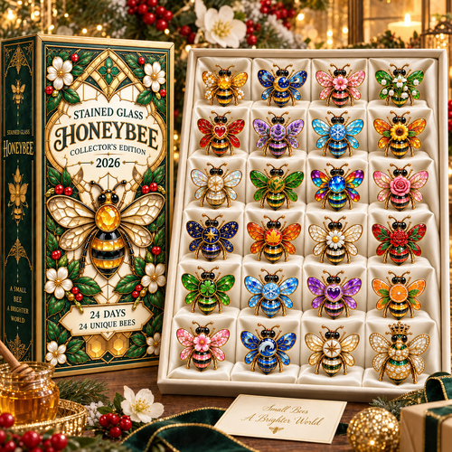 24 Days of Brilliant Wings — Stained Glass Honeybee Collector’s Advent Calendar 2026