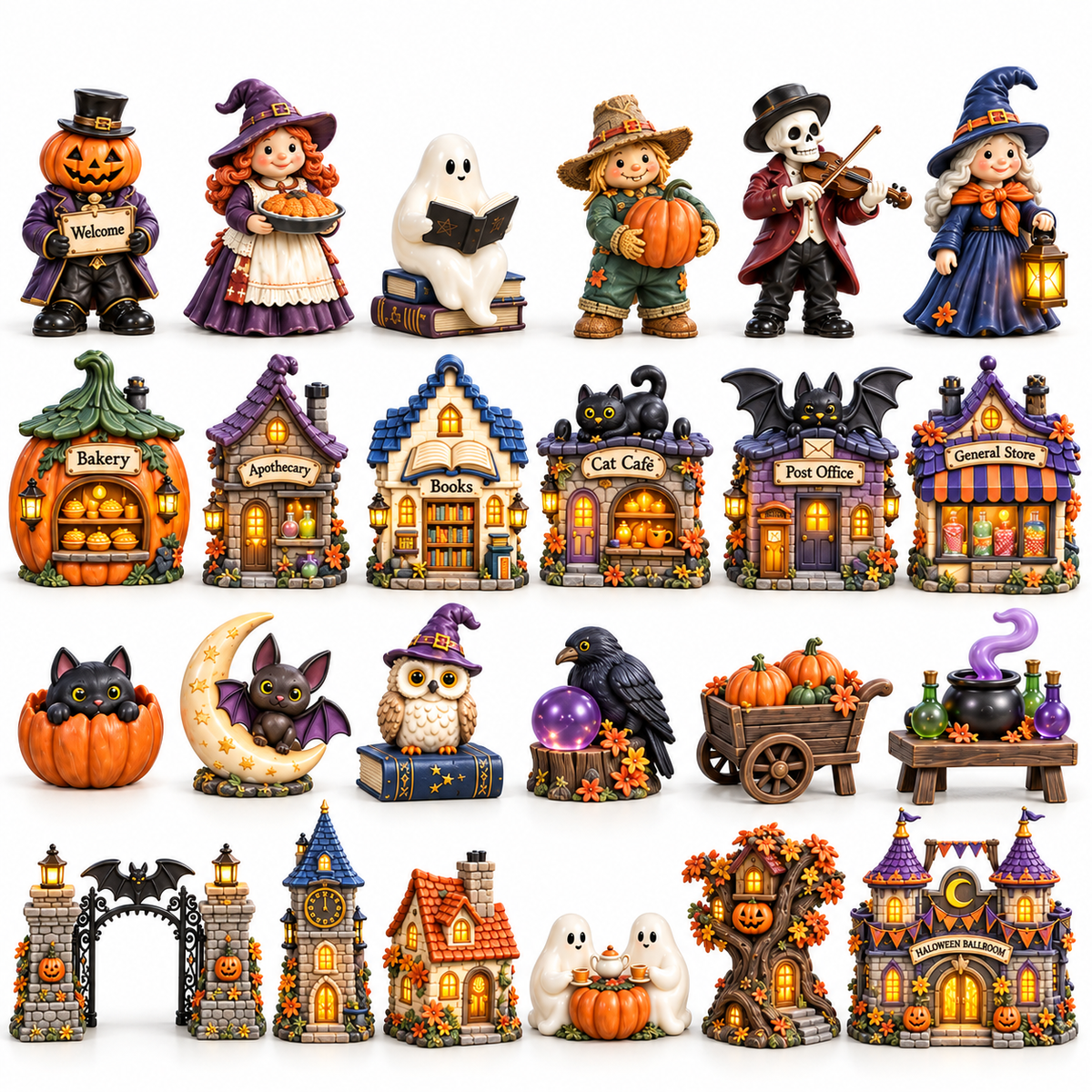 2026 Moonlit Halloween Town Advent Calendar – 24 Unique  Miniature Collectibles in a Deluxe Gift Box