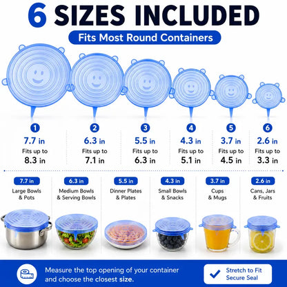 🥣 LIMITED‑TIME 50% OFF! 🫙 Adpartner Silicone Lids for Food Storage (6-Pack) ♻️ - image 16