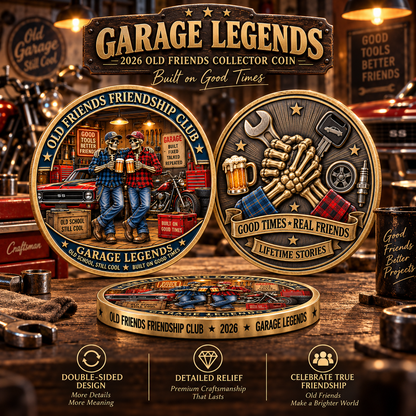 Old Friends Friendship Club 2026 – 4-Piece Collector Coin Set | Four Stories, One Lifelong Friendship
