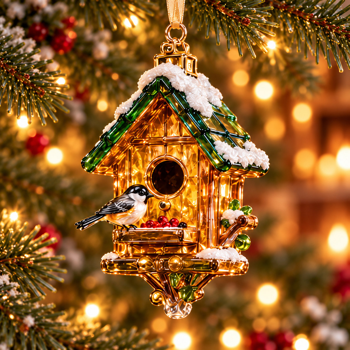 Home for Christmas – Vintage Winter Scene Ornaments in 6 Charming Designs
