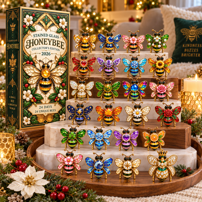 24 Days of Brilliant Wings — Stained Glass Honeybee Collector’s Advent Calendar 2026