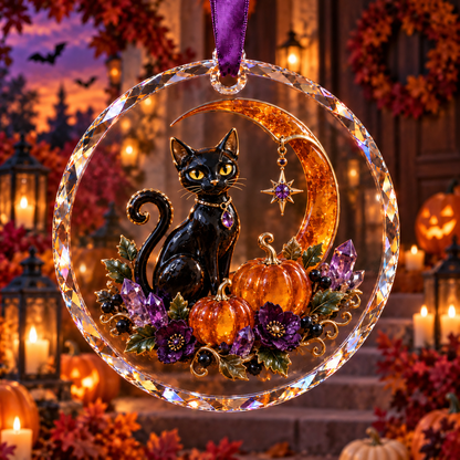 2026 Enchanted Halloween Hanging Ornaments – 8 Whimsical Designs with Ghosts, Black Cats & Moonlit Magic